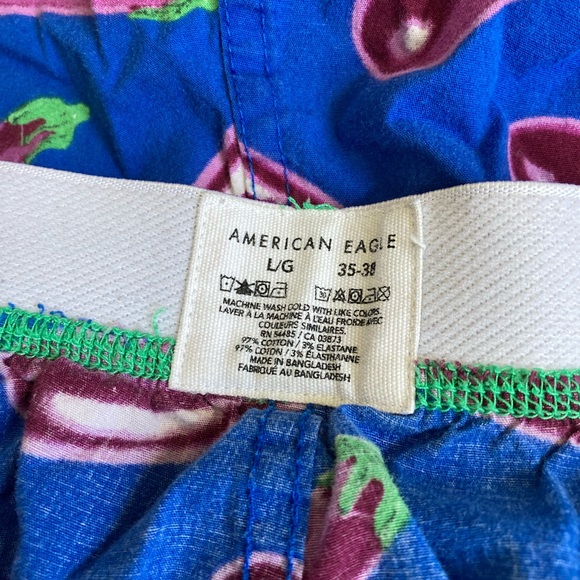 American Eagle Men's Eggplant Print Boxer Briefs Size Large - Picture 2 of 3